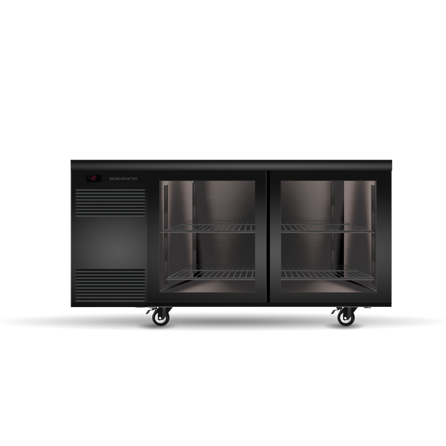 Skope BackBar 2 Glass Sliding Door CounterLine Fridge