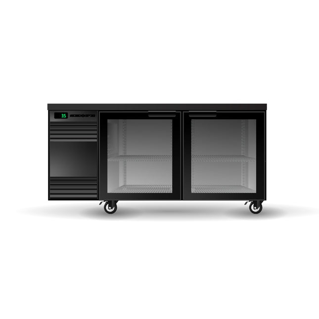 Skope BackBar 2 Glass Swing Door CounterLine Fridge - CL.2.GSW