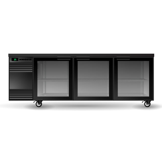 Skope BackBar 3 Glass Swing Door CounterLine Fridge - CL.3.GSW
