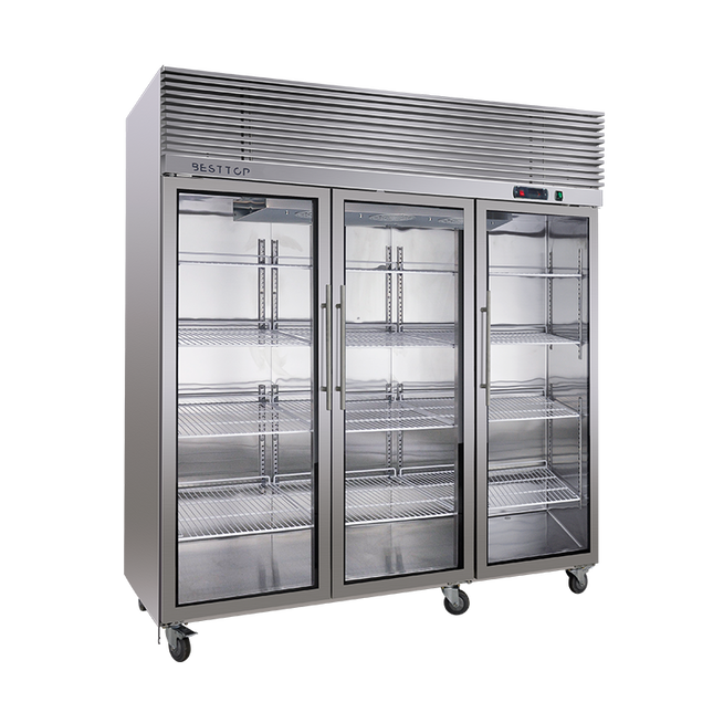 Besttop Three Glass Door Upright Fridge 1590L CRT72-3SG