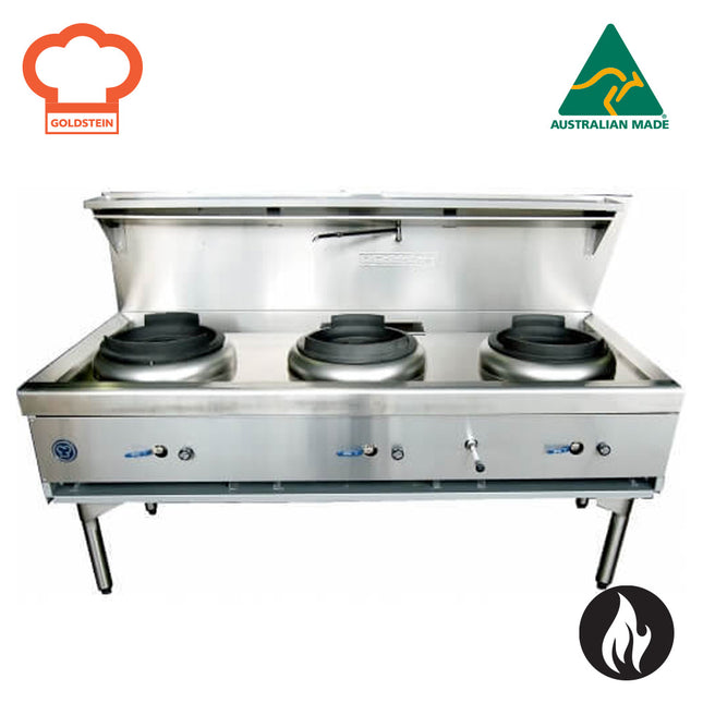 Goldstein Gas 3 Woks 356 mm Diameter, CWA3D/R Dual Ring CWA3