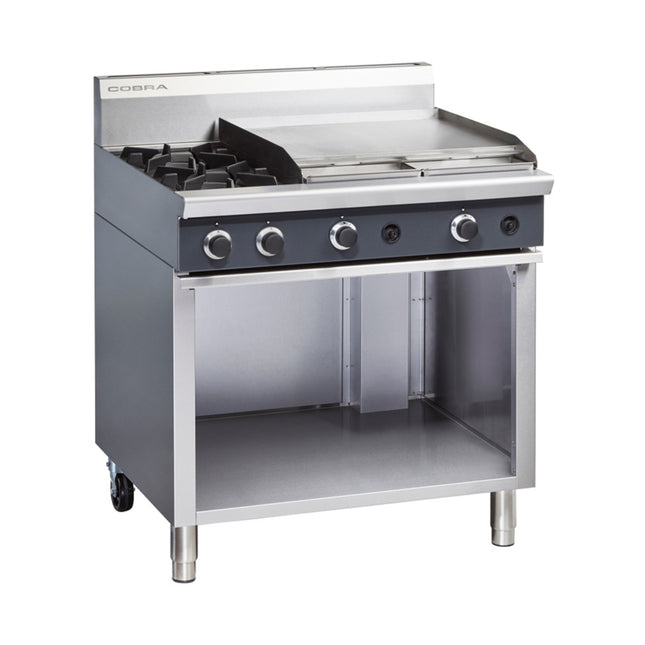 Cobra C9B - 900mm Two Burner / Griddle Gas Cooktop