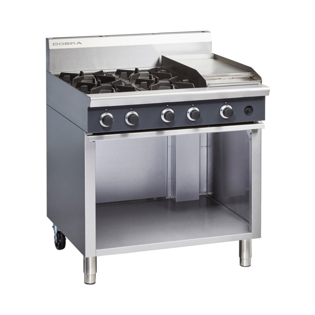 Cobra C9C - 900mm Four Burner / Griddle Gas Cooktop