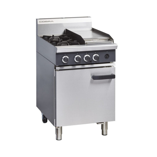 Cobra CR6C - 600mm Two Burner / Griddle Gas Range Static Oven
