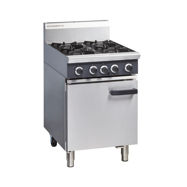 Cobra CR6D - 600mm Four Burner Gas Range Static Oven
