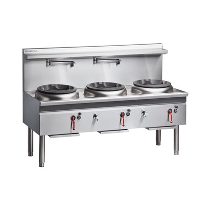 Cobra CW3H-DDD - 1800mm Gas Waterless Wok with 3 Duckbill burners