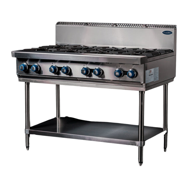 CookRite 8 Burner Cook Top LPG - AT80G8B-F-LPG-SM - Image 2