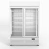 AG 1101L Double Sliding Door Upright Display Fridge - Glass Door DF1100WL-SD