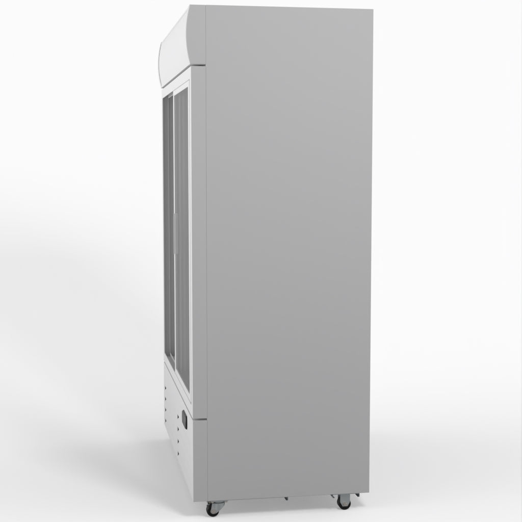AG 1101L Double Sliding Door Upright Display Fridge - Glass Door DF1100WL-SD