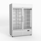 AG 1101L Double Door Upright Display Fridge - Glass Door DF1100WL