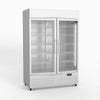 AG 1101L Double Door Upright Display Fridge - Glass Door DF1100WL