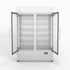 AG 1101L Double Door Upright Display Fridge - Glass Door DF1100WL