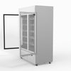 AG 1101L Double Door Upright Display Fridge - Glass Door DF1100WL