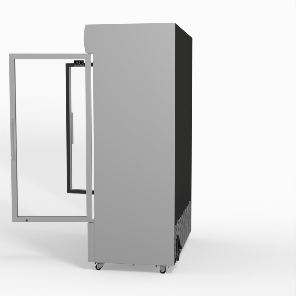AG 1101L Double Door Upright Display Fridge - Glass Door DF1100WL