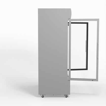 AG 1101L Double Door Upright Display Fridge - Glass Door DF1100WL