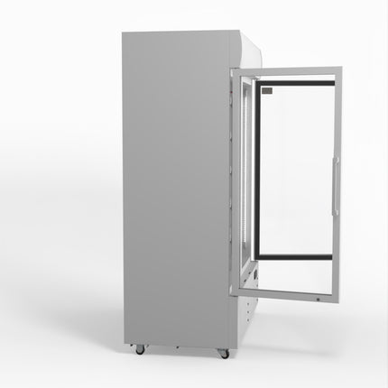 AG 1101L Double Door Upright Display Fridge - Glass Door DF1100WL