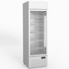 AG 383L Upright Glass Door Display/Drinks Fridge - White with Light Box DF383WL