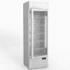 AG 383L Upright Glass Door Display/Drinks Fridge - White with Light Box DF383WL