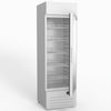 AG 383L Upright Glass Door Display/Drinks Fridge - White with Light Box DF383WL