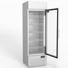 AG 383L Upright Glass Door Display/Drinks Fridge - White with Light Box DF383WL
