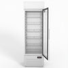 AG 383L Upright Glass Door Display/Drinks Fridge - White with Light Box DF383WL