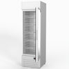 AG 383L Upright Glass Door Display/Drinks Fridge - White with Light Box DF383WL