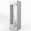 AG 383L Upright Glass Door Display/Drinks Fridge - White with Light Box DF383WL