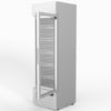 AG 383L Upright Glass Door Display/Drinks Fridge - White with Light Box DF383WL