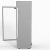 AG 383L Upright Glass Door Display/Drinks Fridge - White with Light Box DF383WL