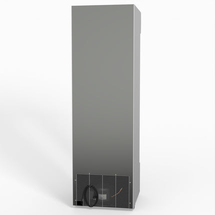 AG 383L Upright Glass Door Display/Drinks Fridge - White with Light Box DF383WL