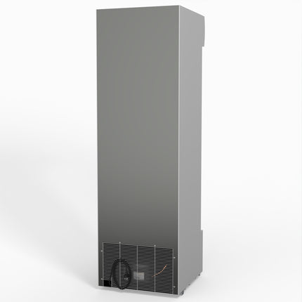AG 383L Upright Glass Door Display/Drinks Fridge - White with Light Box DF383WL