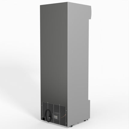 AG 383L Upright Glass Door Display/Drinks Fridge - White with Light Box DF383WL