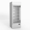 AG 515L Upright Glass Door Display/Drinks Fridge - White with Light Box DF515WL