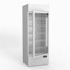 AG 515L Upright Glass Door Display/Drinks Fridge - White with Light Box DF515WL