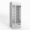 AG 515L Upright Glass Door Display/Drinks Fridge - White with Light Box DF515WL
