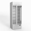 AG 515L Upright Glass Door Display/Drinks Fridge - White with Light Box DF515WL