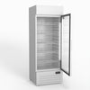 AG 515L Upright Glass Door Display/Drinks Fridge - White with Light Box DF515WL