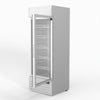 AG 515L Upright Glass Door Display/Drinks Fridge - White with Light Box DF515WL
