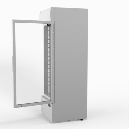 AG 515L Upright Glass Door Display/Drinks Fridge - White with Light Box DF515WL