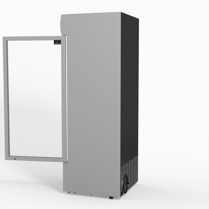 AG 515L Upright Glass Door Display/Drinks Fridge - White with Light Box DF515WL