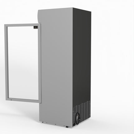 AG 515L Upright Glass Door Display/Drinks Fridge - White with Light Box DF515WL