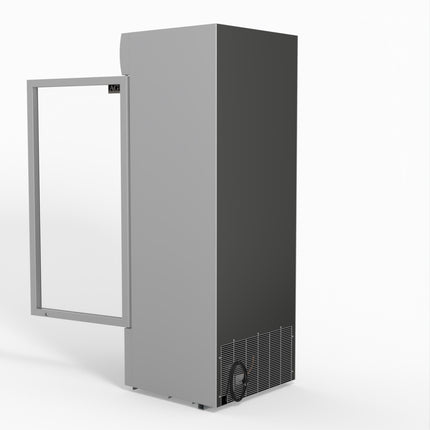 AG 515L Upright Glass Door Display/Drinks Fridge - White with Light Box DF515WL