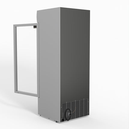AG 515L Upright Glass Door Display/Drinks Fridge - White with Light Box DF515WL