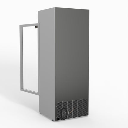 AG 515L Upright Glass Door Display/Drinks Fridge - White with Light Box DF515WL