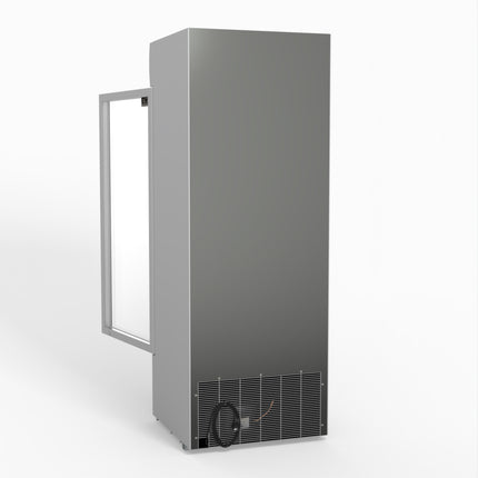 AG 515L Upright Glass Door Display/Drinks Fridge - White with Light Box DF515WL