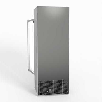 AG 515L Upright Glass Door Display/Drinks Fridge - White with Light Box DF515WL