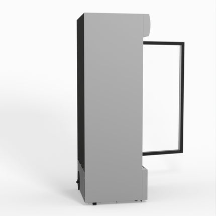 AG 515L Upright Glass Door Display/Drinks Fridge - White with Light Box DF515WL