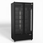 AG 810L Upright Glass Door Display/Drinks Fridge - Black DF810B