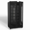 AG 810L Upright Glass Door Display/Drinks Fridge - Black DF810B