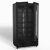 AG 810L Upright Glass Door Display/Drinks Fridge - Black DF810B